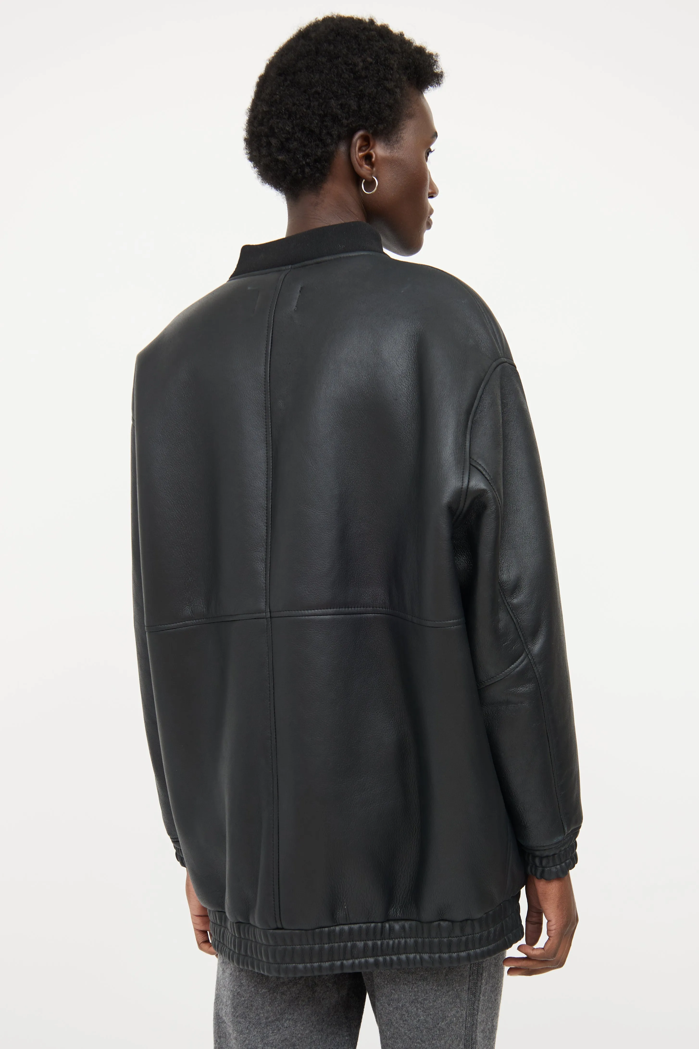 Black Leather Gabriola Jacket