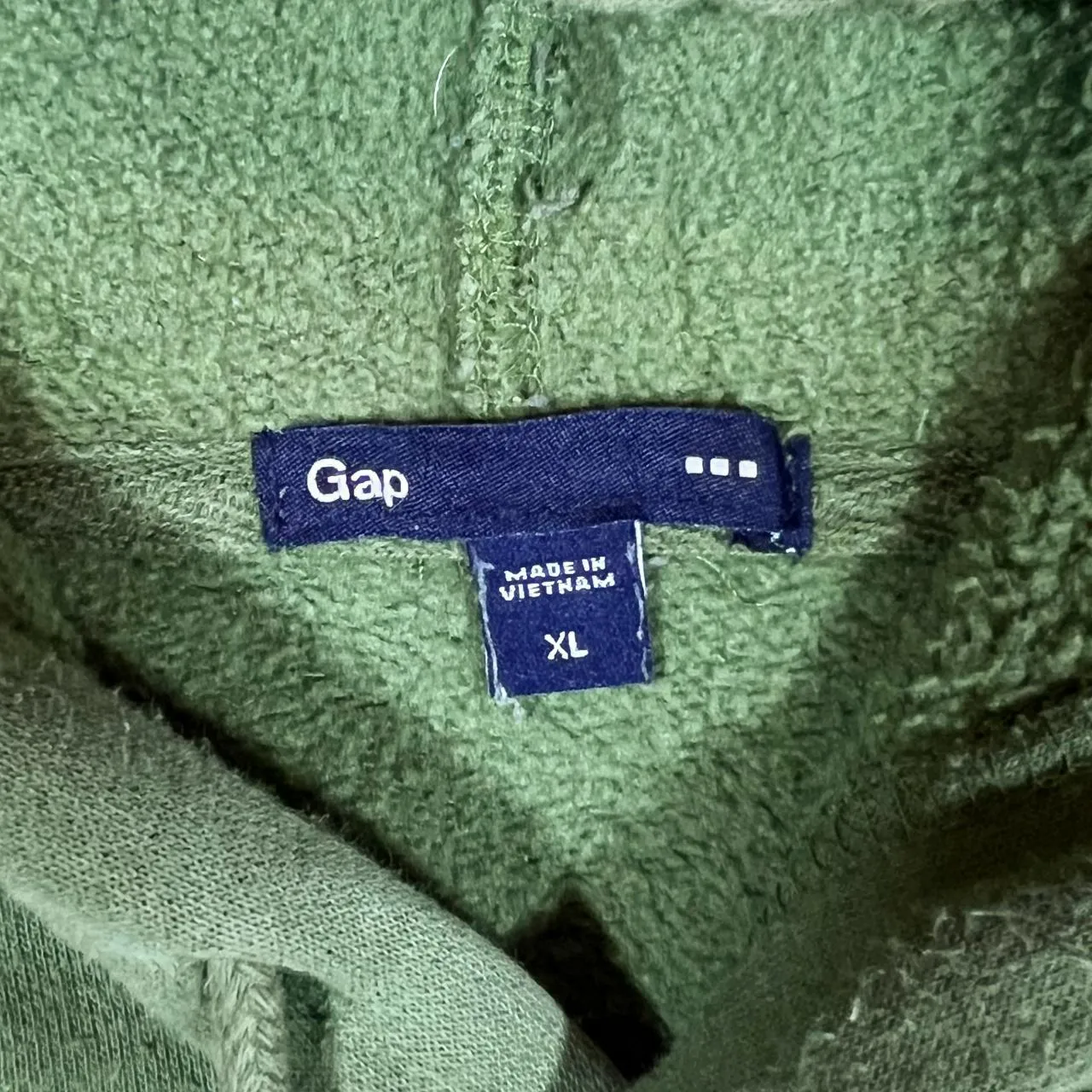 GAP Classic Embroidered Big Logo Spellout Green Pullover Hoodie