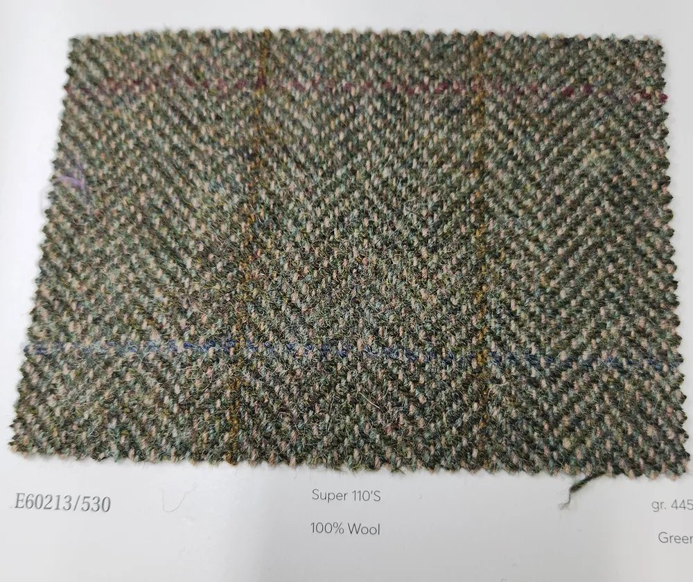 Green Tweed/ Double Breasted Overcoat Wool Style (DB2 2) E60213/530