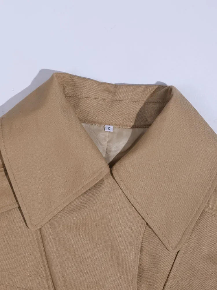 Hollow-out Trench Coat