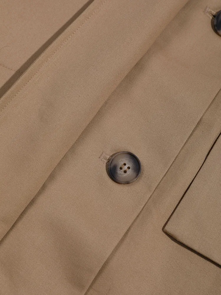 Hollow-out Trench Coat