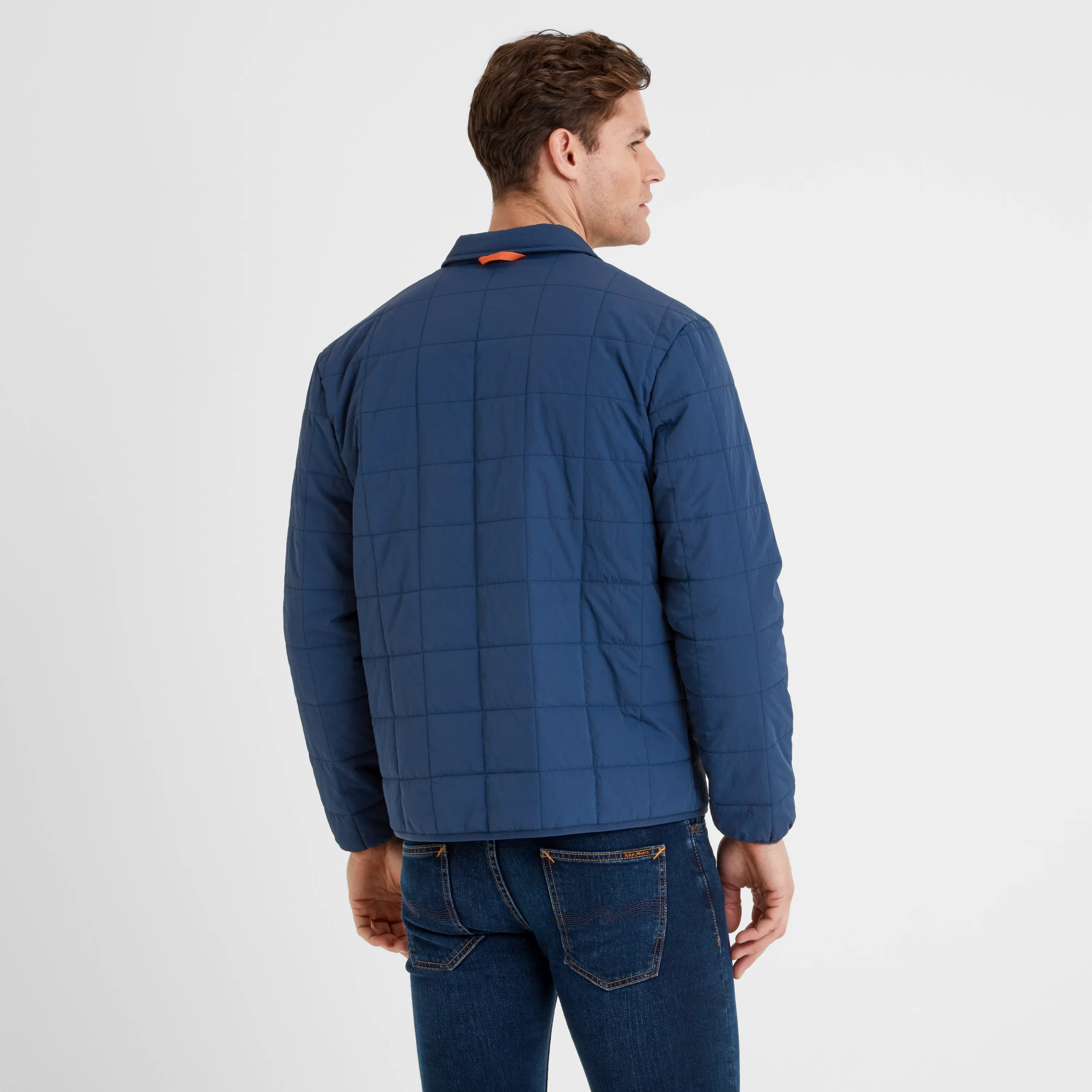 Keiran Mens Padded Shacket - Inky Blue