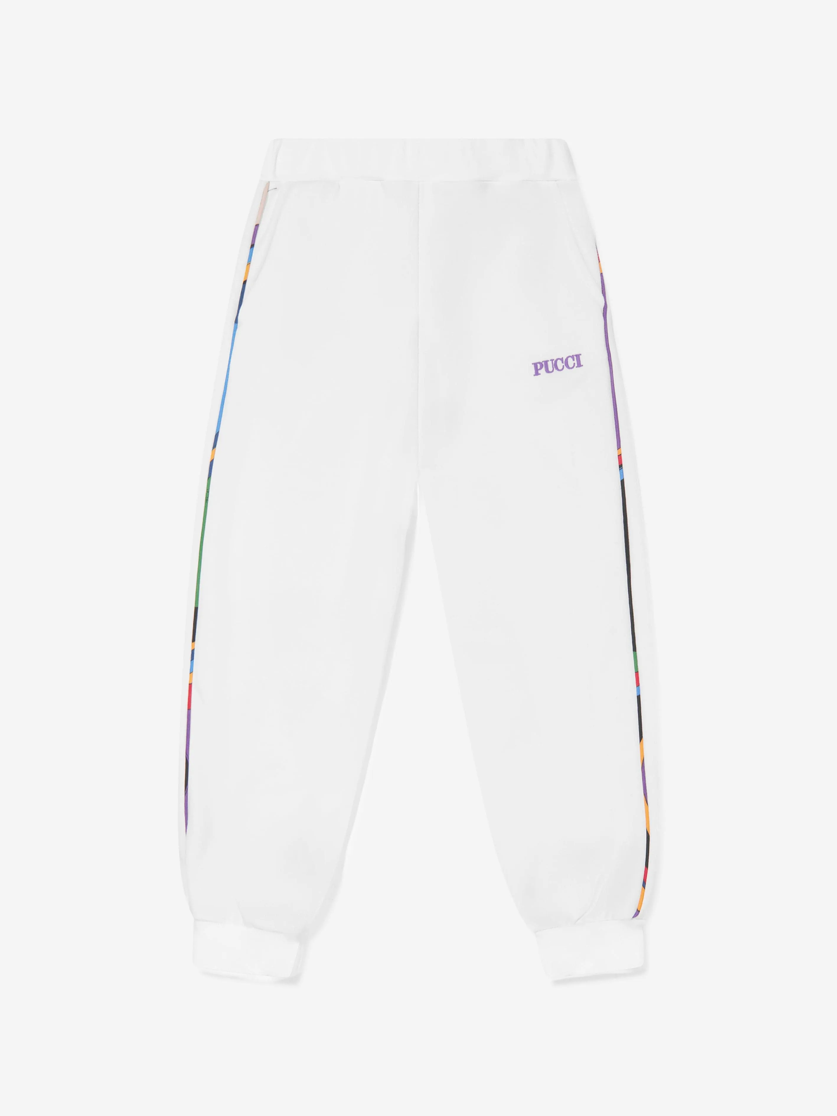 Pucci Girls Logo Joggers in Ivory
