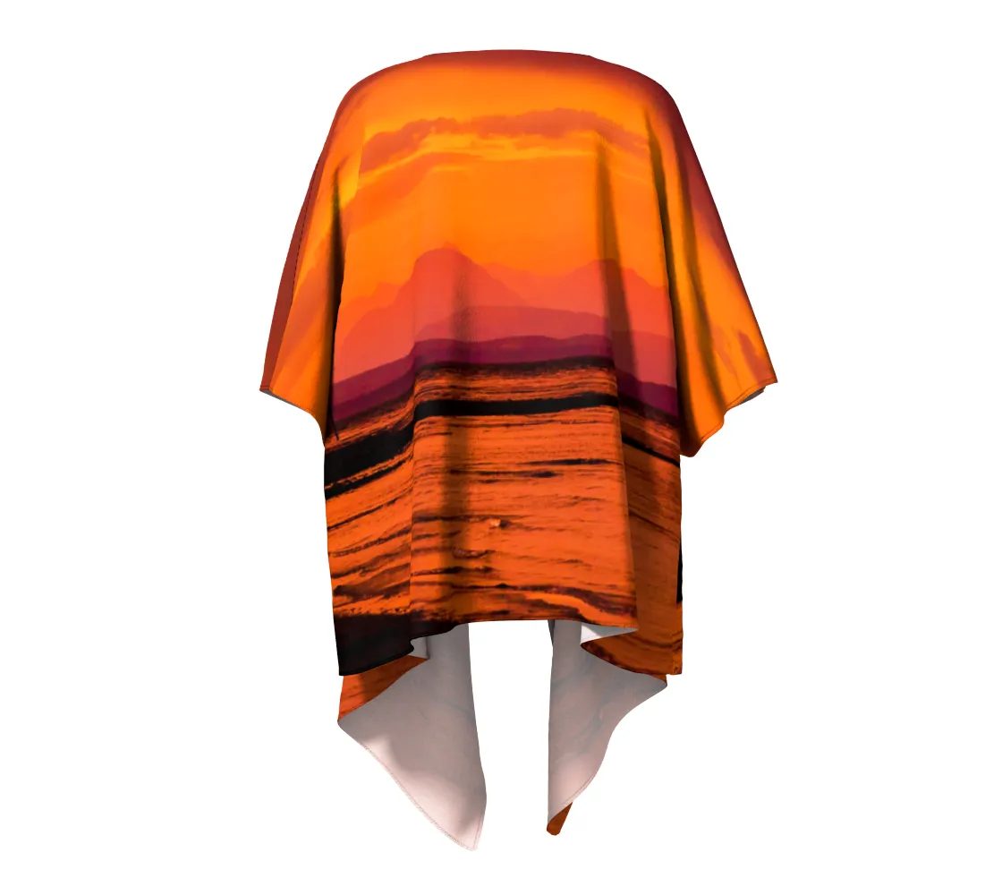 Saratoga Sunset Vancouver Island Draped Kimono