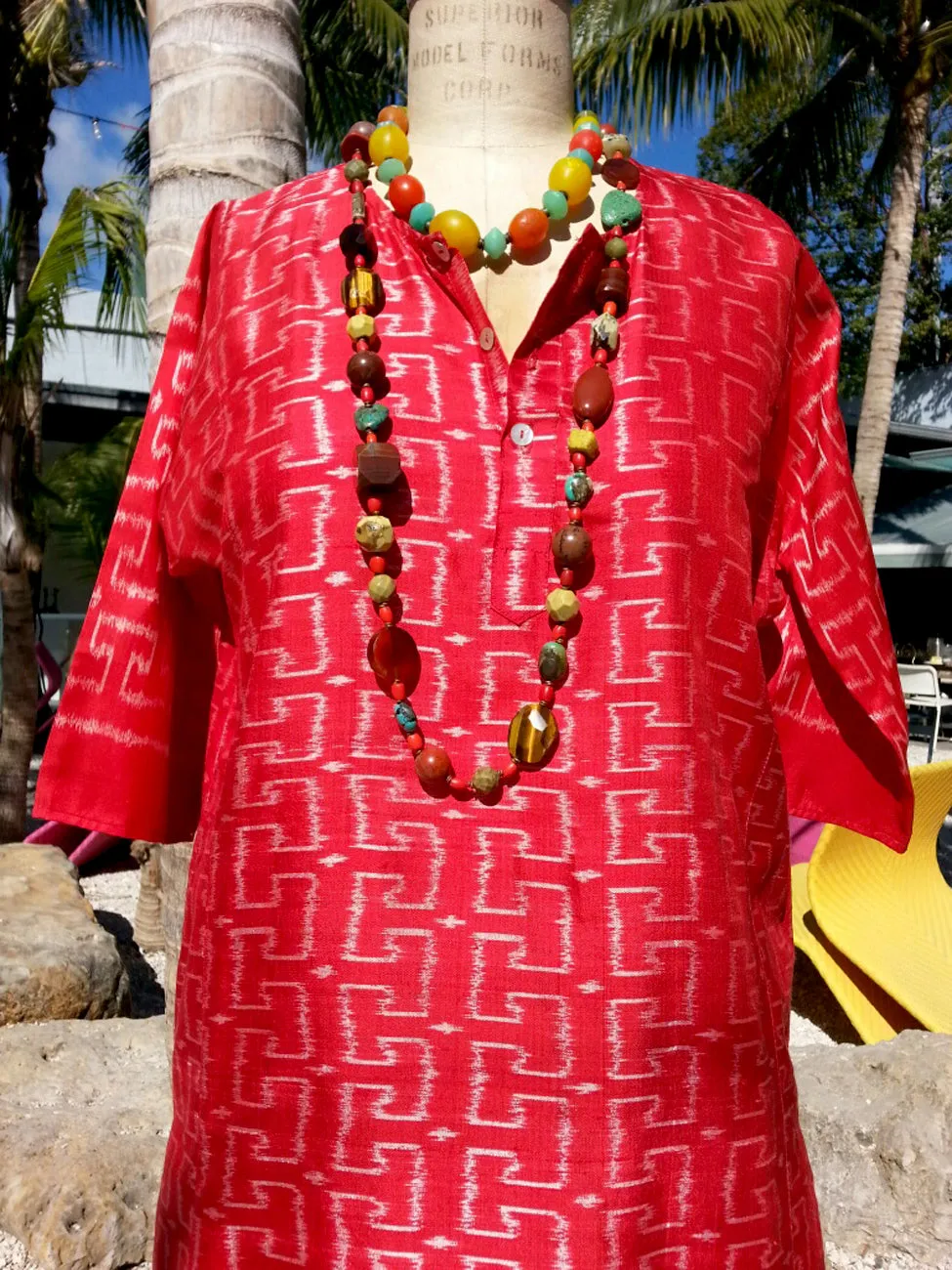Silk Ikat Tunic Shirt