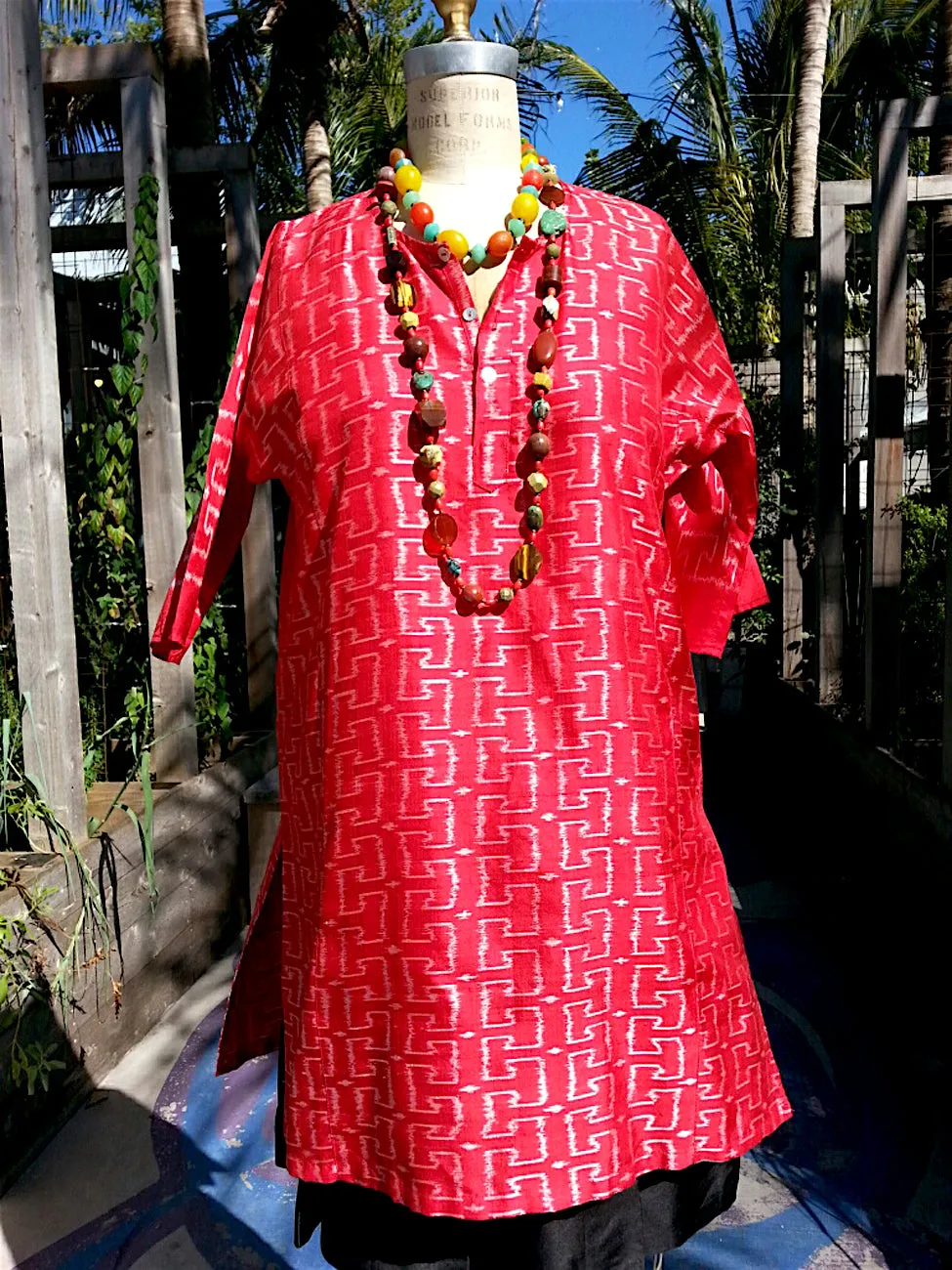Silk Ikat Tunic Shirt