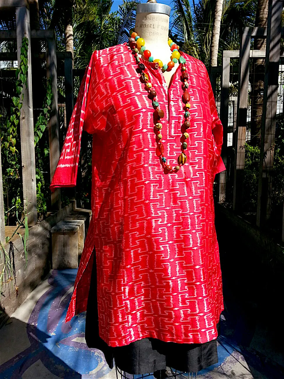 Silk Ikat Tunic Shirt