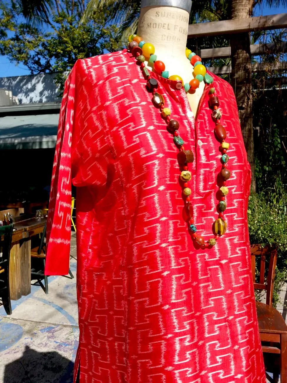 Silk Ikat Tunic Shirt