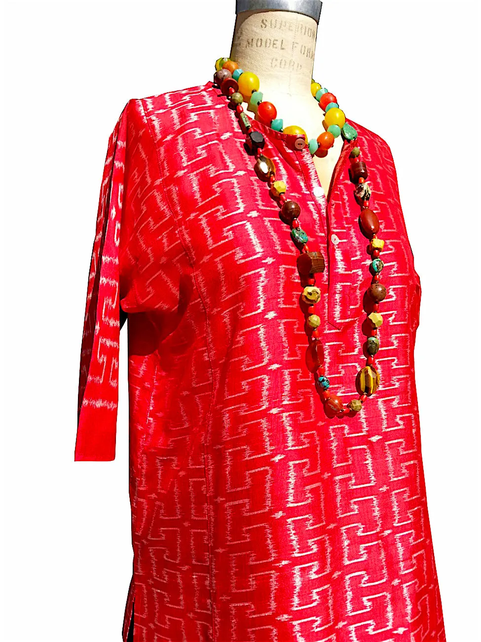 Silk Ikat Tunic Shirt