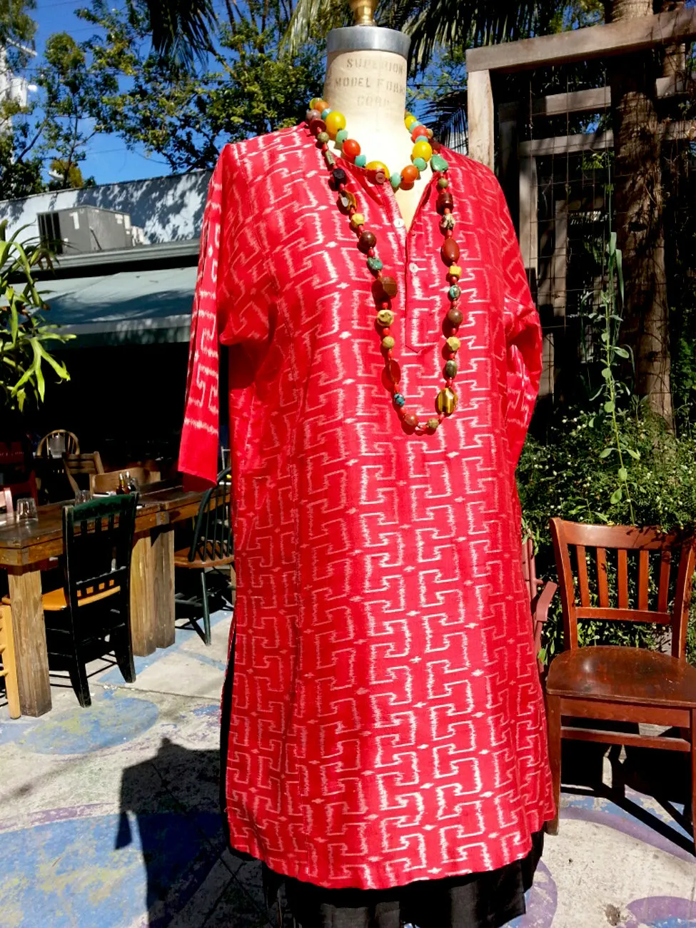 Silk Ikat Tunic Shirt