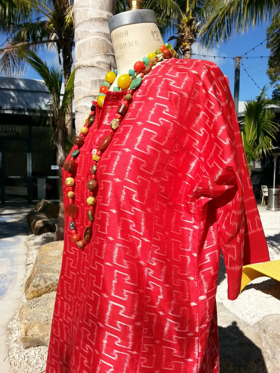 Silk Ikat Tunic Shirt
